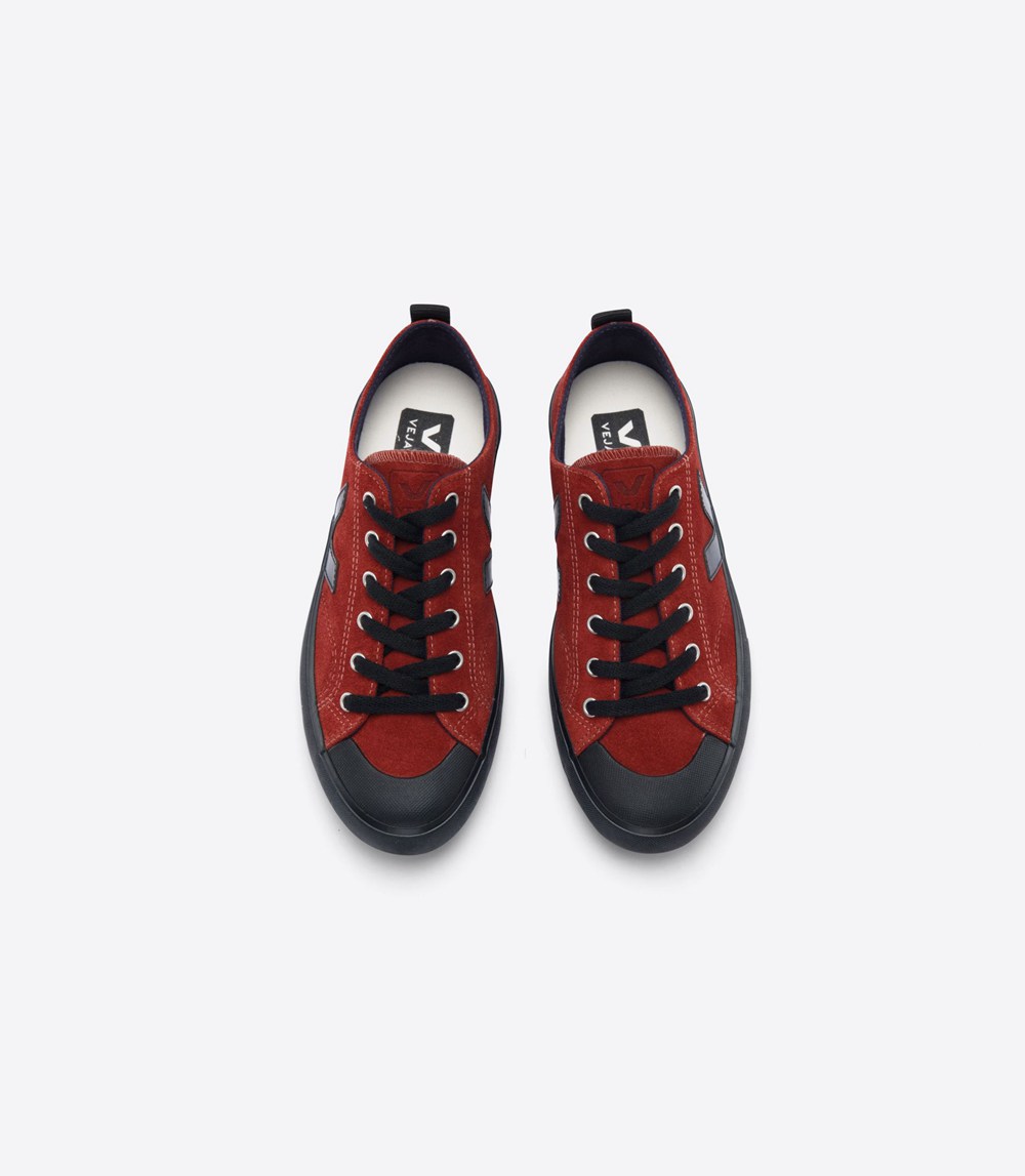 Veja Trainers Mens Red/Black - Nova Suede - MASG-30852